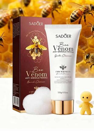 Антивікова пінка для вмивання з бджолиною отрутою sadoer bee venom 100 г