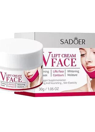 Крем для обличчя з ліфтинг-ефектом та пружністю шкіри sadoer v face lift firming 30 г