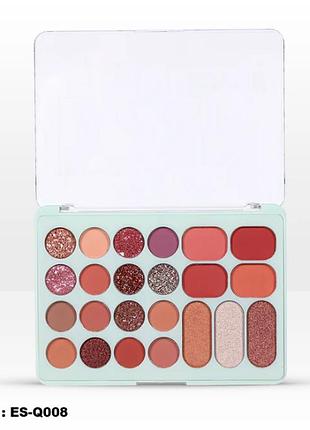 Палитра теней для век + румяна bbrose "like it color edition" 25 g