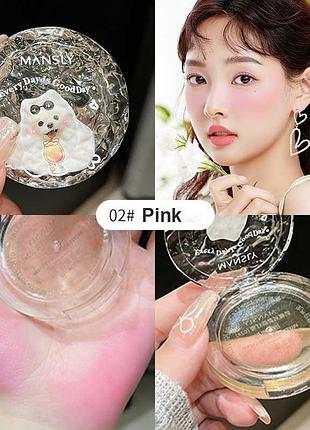 Багатофункціональні кремові рум'яна mansly multi-purpose blush cream 4,8г (02)