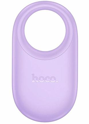 Умный брелок hoco e94 tiger gps bluetooth abs пластик фиолетовый для поиска вещей 52х29х8.1мм 8.6г