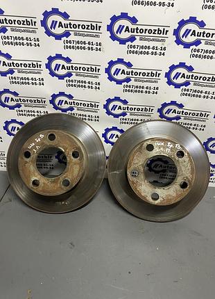 Диски тормозные задние пара superb 1, passat b5, audi a6c5