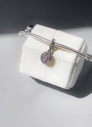 Намистина pandora «серце з подвійним ореолом»