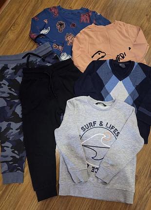 Брюки, регланы, кофты, george, okaidi, h&amp;m, zara на 4-5 лет