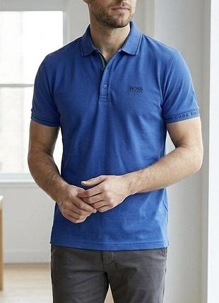 Брендовое поло hugo boss (slim fit, moisture manager)