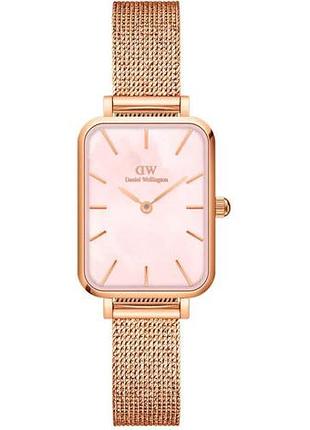 Годинник жіночий daniel wellington quadro pressed melrose dw00100510