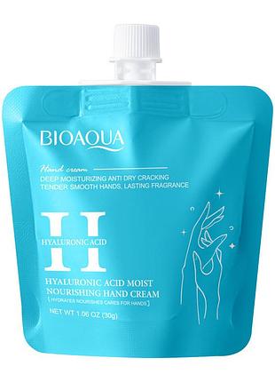 Крем для рук bioaqua hyaluronic acid moist nourishing hand cream 30 г