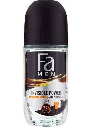Дезодорант-антиперспирант (ролик) men xtreme invisible power 50 мл тм fa