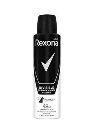 Дезодорант (спрей) чел. 150 мл невидимый на черном и белом тм rexona