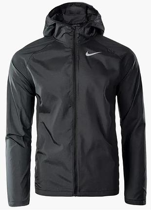 Куртка мужская nike essential running hooded black bv4870-010