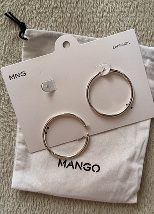 Серьги-кольца mango