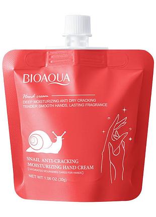 Крем для рук bioaqua snail anti-cracking moisturizing hand cream 30 г