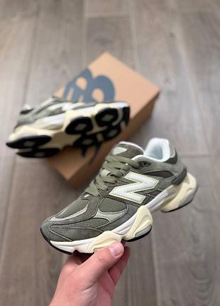 Стильные кроссовки new balance 9060 dark camo sandstone
