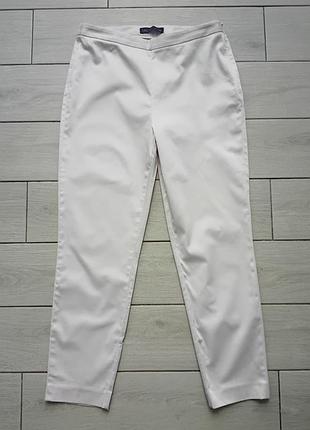 Базовые женские брюки цвета айвори, р.42-44