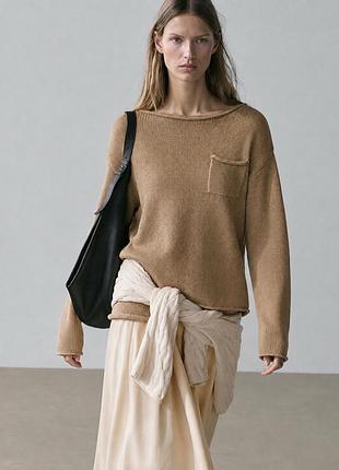 Светр з бавовни massimo dutti s