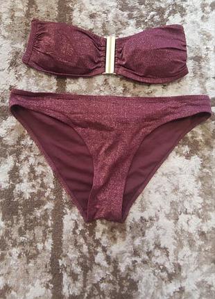 Женский купальник h&amp;m с люрексом