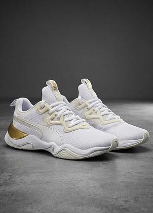 Жіночі кросівки білі сітка puma