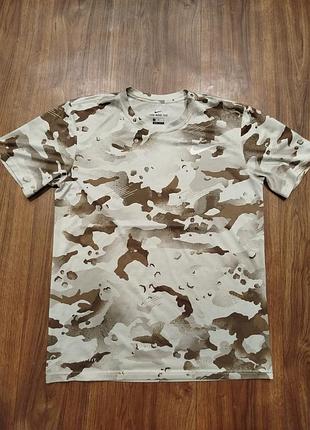 Футболка nike dry camo dri-fit cu8477-084, розмір m