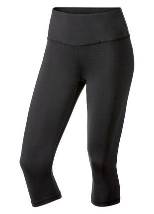 Спортивные леггинсы с быстросохнущей ткани для женщины crivit lycra® 371729 s черный