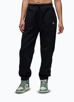 Оригінал спортивні штани жіночі штани jordan brooklyn fleece black/white fv7077-010 оригинал джордан