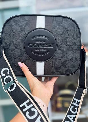 Чоловіча брендова сумка через плече coach (1119)