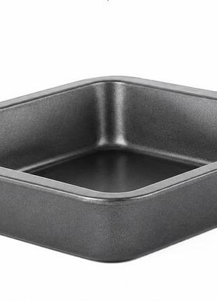 Форма прямоугольная для выпечки gusto gt-3134 34 x 24 x 4.5 см прочная форма с антипригарным покрытием черный