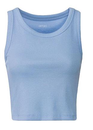 Топ в рубчик для женщины esmara lycra® 402071 xl голубой