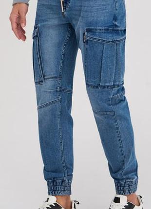Джинсы.jogger cargo.человечи можно подростковые.30/30.