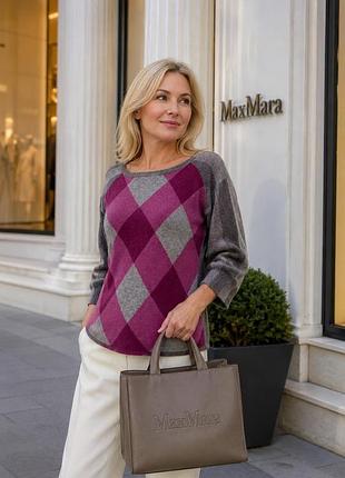 Кашемірова у ромби кофточка maxmara