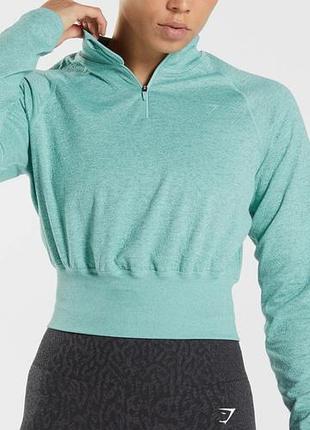 Спортивная кофта лонгслив женский gymshark 315 long sleeve warmup l