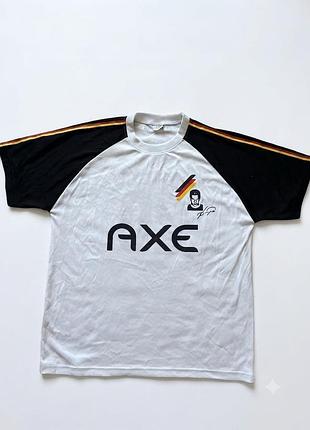 Спортивна футболка axe німеччина з автографом / xl/xxl