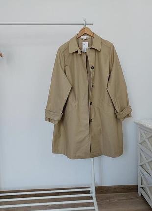 Бежевий плащ h&m