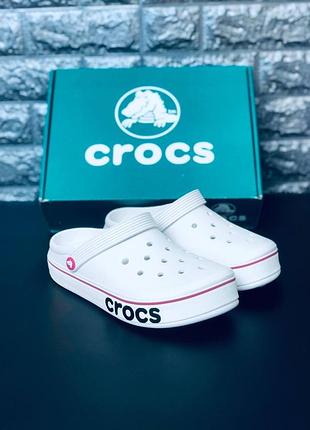 Жіночі білі сабо crocs 36–41 | легкі літні крокси | комфортне взуття зручна посадка гарна якість женские шльопанцы крокс 2026 новая модель