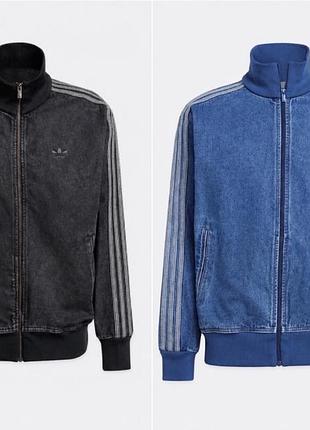 Adidas originals denim track jacket стильна джинсова олімпійка у вінтажному стилі