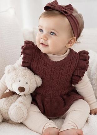 💛 безрукавка green cotton (müsli) | 9–12 міс