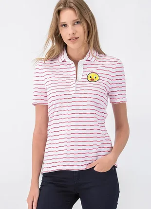 Женское дизайнерское поло lacoste x yazbukey (с)