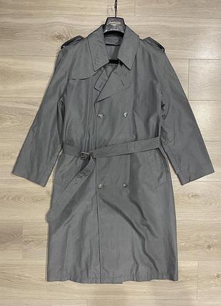 Вінтажний плащ тренч сірий американський misty harbor "the kangaroo coat" 40 reg