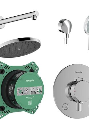 Ecostat comfort s набор смесителей пм (28056000+27809000+33715000+01500180+27454000+27668000), хром