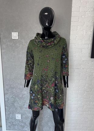Тепла сукня з шарфом country rose.  m