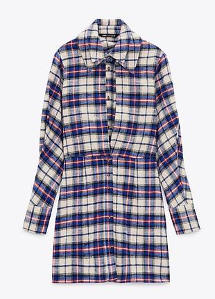 Тепла сукня в клітинку zara