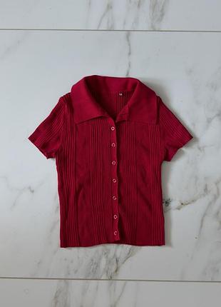 Поло червоне shein xs