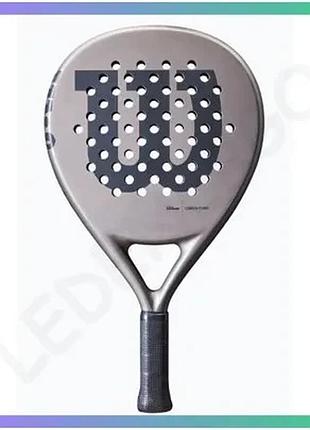 Ракетка для падел-тенісу wilson carbon force padel 2 сірий унісекс для дорослих падел-тенісу sku_wr134511u2