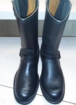 Primeboots engineer/biker (швеція)- чорні шкіряні чоботи р. 40 -26,5 см