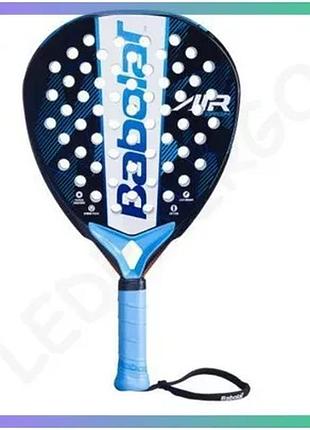 Ракетка для падел тенісу babolat air origin синя унісекс для дорослих падел тенісу sku_150153-100