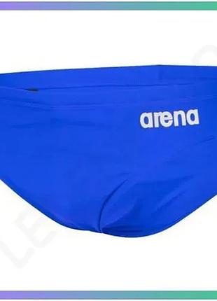 Плавки arena team swim briefs solid для детей с защитой от ультрафиолета синего цвета 140 см sku_004774-720