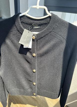 Кардиган крою реглан massimo dutti розмір м 100% вовна