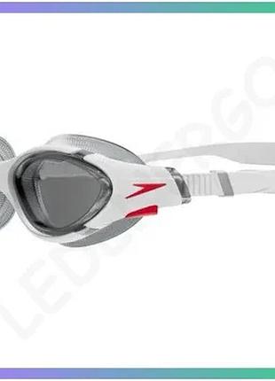 Окуляры для плавания speedo biofuse 2.0 белый серый унисекс для комфортного плавания и защиты глаз sku_8-00233214500