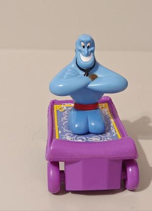 Rare 2004 genie magic carpet 3" mcdonald's europe action figure disney aladdin