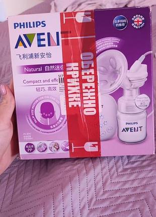 Електричний молоковідсмоктувач philips avent natural compact