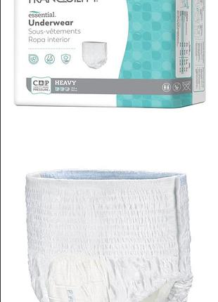 Упаковка одноразовых подгузников-трусиков для взрослых tranquility (essential underwear).размер: xl на обхват талии/бедер от 122 до 168 см